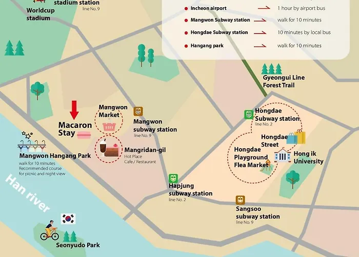 Macaron Up To 6 People Mangwon Market Hongdae Hanriver Concert 2r3b 2f Kpop